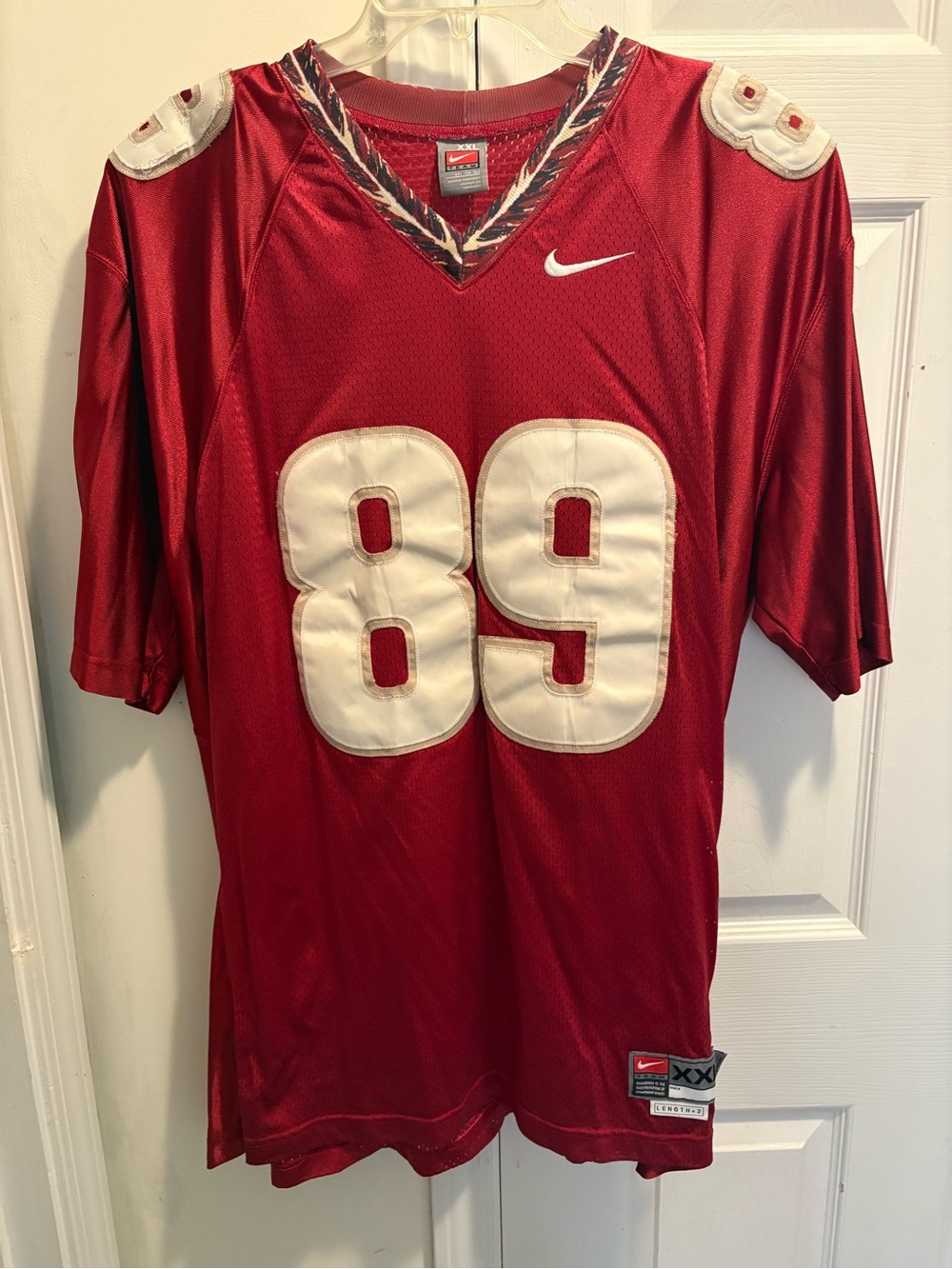 Nike Florida State Seminoles stitched patch Vintage Authentic Home Jersey.